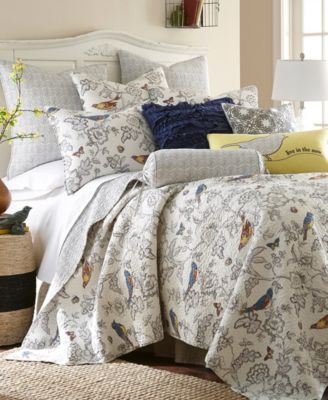Levtex Home - Mockingbird 2-Pc. Quilt Set, Full/Queen Grey