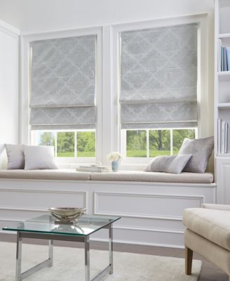 CHF - Damask 27" Window Shade Silver