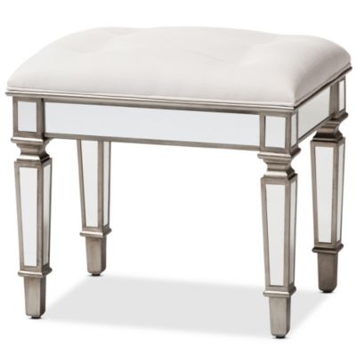Baxton Studio - Marielle Vanity Bench White