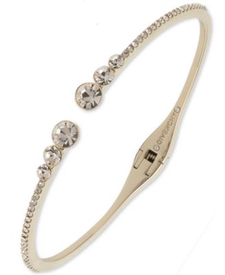 Givenchy - Pavé Open Cuff Bracelet Gold