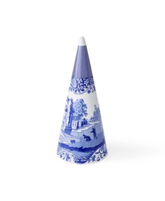 Spode - Blue Italian Coned Shaped Topiary Blue