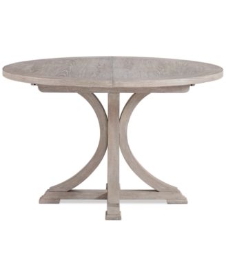 Macy's - Sadie Round Dining Table Gray