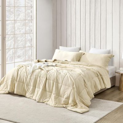 Coma Inducer - Menopleasing - Oversized Cooling Comforter Set - Bleached Sand , Queen Bleached sand