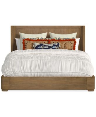 Macy's - Nordic Queen Panel Storage Bed Brown