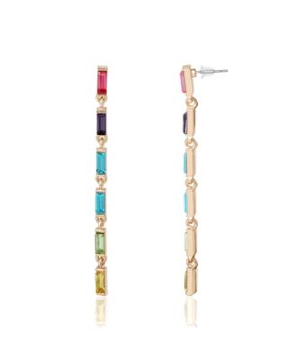 BCBGeneration - Rainbow Linear Drop Earrings Multi/gold