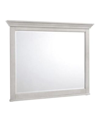 Intercon - Mirror, Landscape in Rustic White White