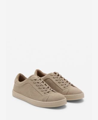 MANGO - Men's Suede Trainers Sand
