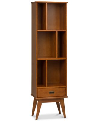 Simpli Home - Ednie Bookcase Teak Brown