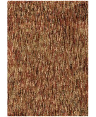 Orian Rugs - Orian Next Generation Multi Solid 6'7" x 9'8" Area Rug Red