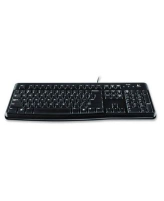 Logitech - K120 USB Wired Keyboard, Black Black