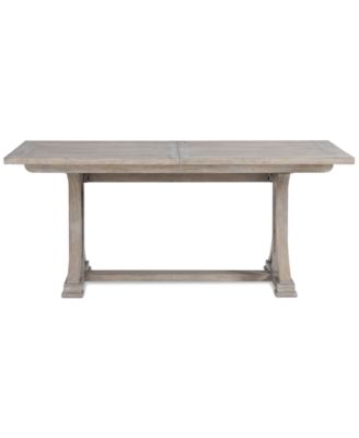 Macy's - Sadie Rectangular Dining Table Gray