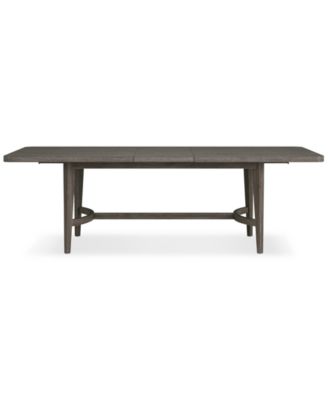 Macy's - Griffith Rectangular Dining Table Dark Gray