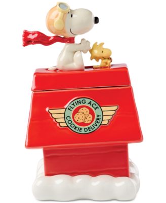 Chef Snoopy Figural Porcelain Cookie Jar image