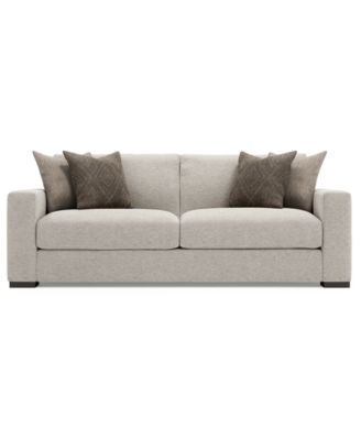 Bernhardt - Loggia 92" Fabric Upholstered Drew Sofa Light Beige