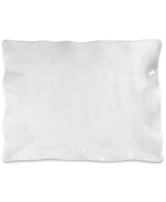 Q Squared - Ruffle Melamine Small Rectangular Serving Platter