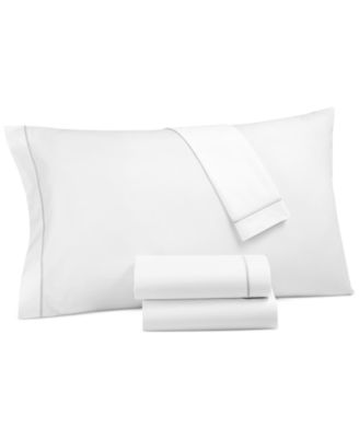 Hotel Collection - Italian Percale Cotton 4-Pc. Sheet Set, Full White