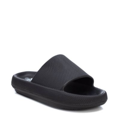 XTI - Men's Rubber Slide Sandals Black