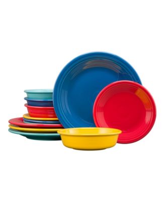 Vibrant Classic Rim 12 Pc. Dinnerware Set, Service For 4 image