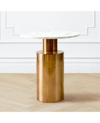 Z Gallerie - 16” Metal Capri Accent Table Gold