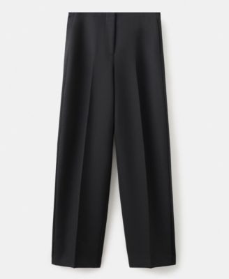 MANGO - Women's Wool Blend Suit Pants Black