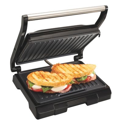 Hamilton Beach - Proctor Silex Panini Press & Compact Grill - 25440G Black