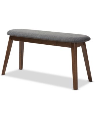 Baxton Studio - Northrupe Bench Dark Grey