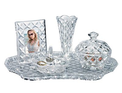 Godinger - Shannon 5-Piece Vanity Set Clear