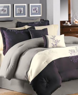 Riverbrook Home - Murell 7-Pc. Comforter Set, Queen Plum