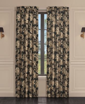 Royal Court - Montecito Window Panel Pair, 84" x 41" Black