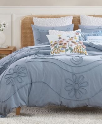 CHF - Retro Scroll 3-Pc. Comforter Set, Full/Queen Blue