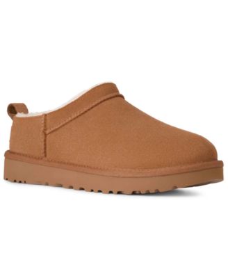 UGG® - UGG Women's Classic Micro Pull Tab Round Toe Booties Chestnut