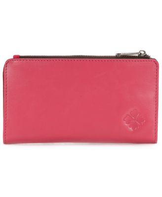 Patricia Nash - Paladina Leather Zip Wallet Petal Pink/Strawberry