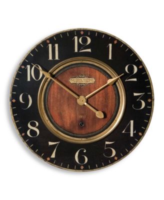Uttermost - Alexandre Martinot 23" Clock Black