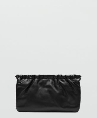 MANGO - Selection Women's Leather Handbag Black