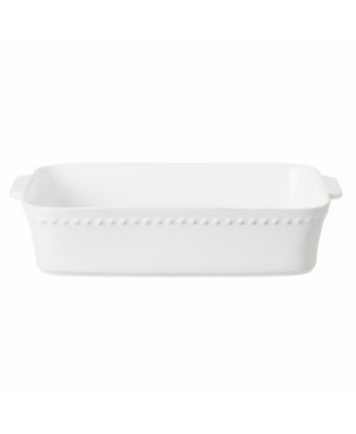 Costa Nova - Pearl 82 oz. Rectangular Baker White