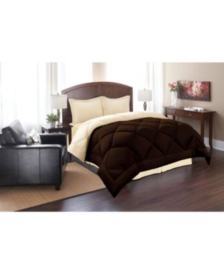 Macy's - Elegant Comfort Reversible Down Alternative 2 Pc. Comforter Sets, Twin/Twin XL Brown