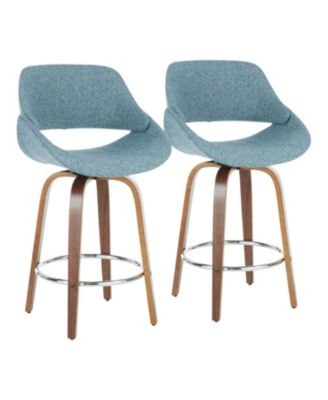 Lumisource - Fabrico 26" Counter Stool Blue