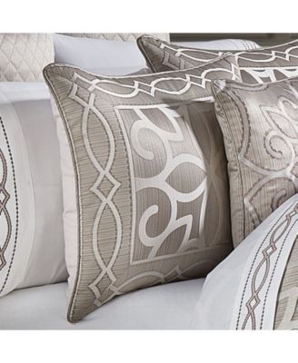J Queen New York - Deco 4-Pc. Comforter Set, Queen Silver-Tone