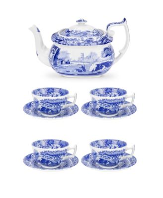 Spode - Blue Italian Tea Serving Set Blue
