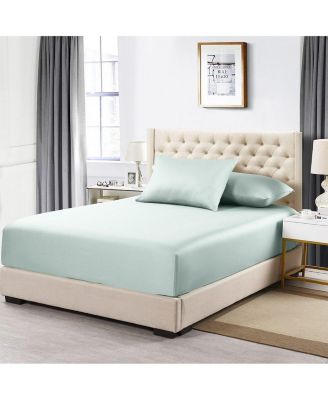 Egyptian Linens - Solid 600 Thread Count Cotton Fitted Sheet Only, King Sea