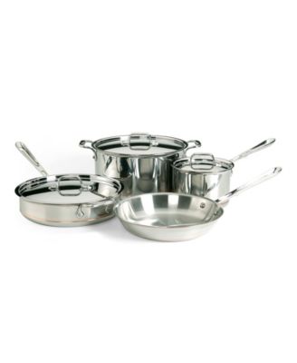 All-Clad - Copper Core Cookware Set, 7 Piece