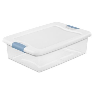 Sterilite - 32-Quart Clear Stackable Latching Storage Box Container (24 Pack)