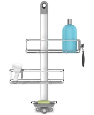 simplehuman - Medium Adjustable Hanging Shower Caddy Silver