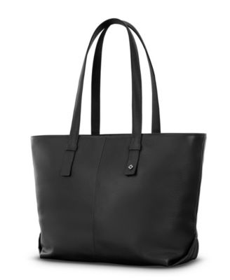 Samsonite - 19" Mobile Solution 2 Leather Tote Bag Black