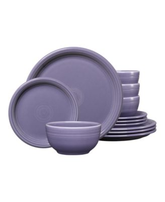 Lavender Bistro Coupe 12-Pc. Dinnerware Set, Service For 4 image