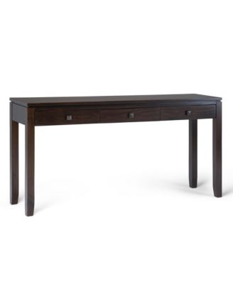 Simpli Home - Cosmopolitan Wide Console Sofa Table Mahogany B
