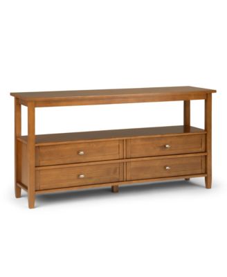 Simpli Home - Warm Shaker Console Table Light Gold