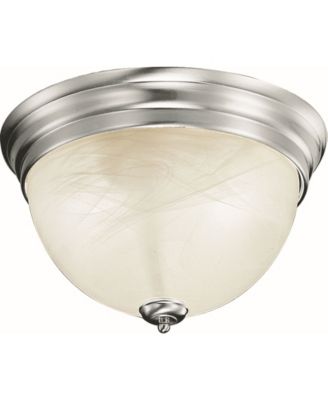 Volume Lighting - Troy 1-Light Flush Mount Ceiling Fixture Silver