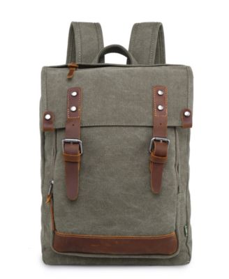 TSD BRAND - Discovery Canvas Backpack Olive