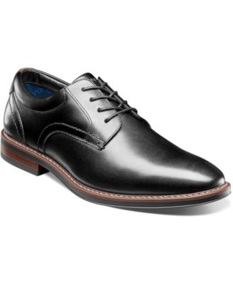 Nunn Bush - Men's Centro Flex Plain Toe Oxfords Black